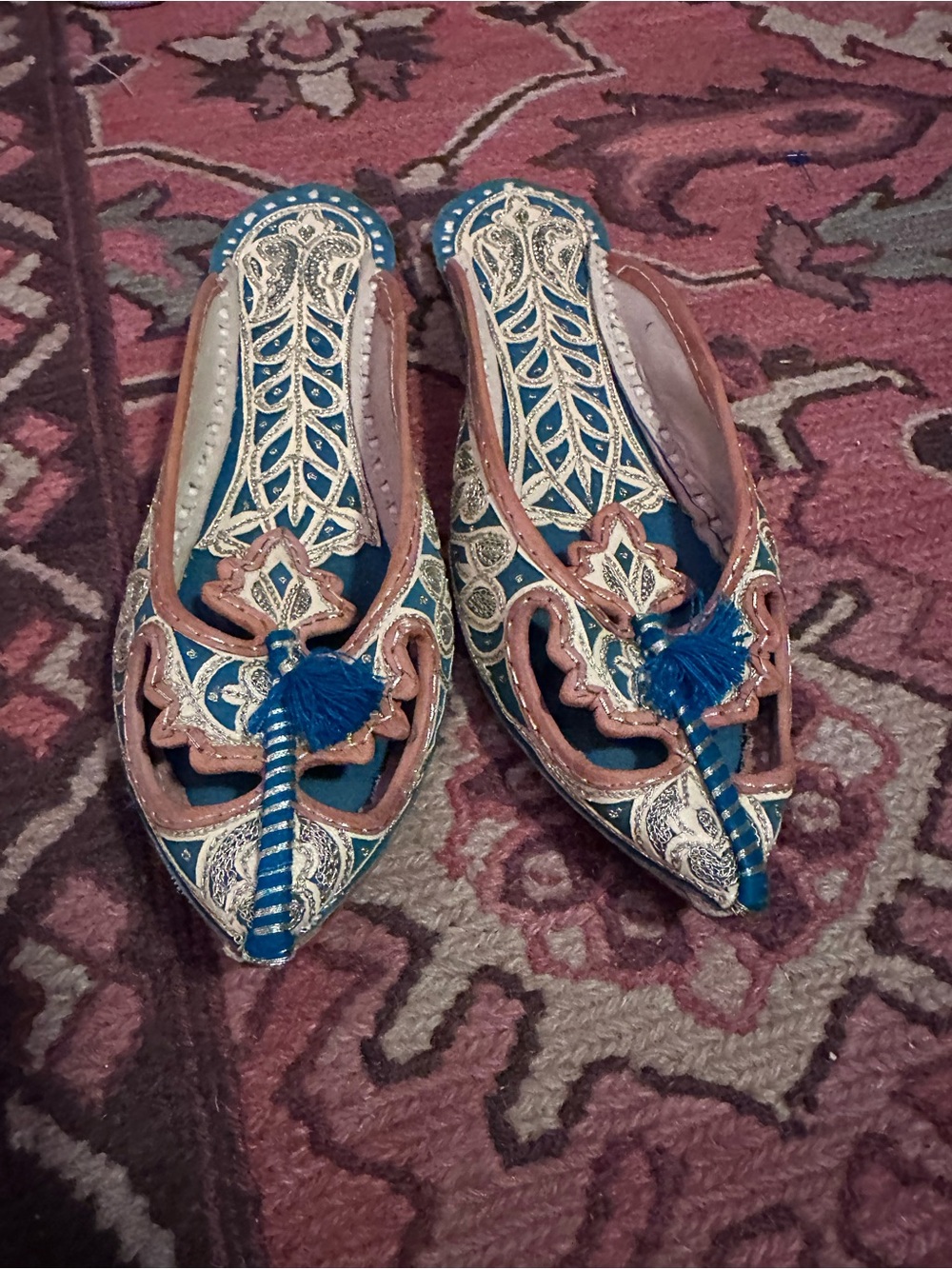 Vintage Embroidered Ottoman Slippers